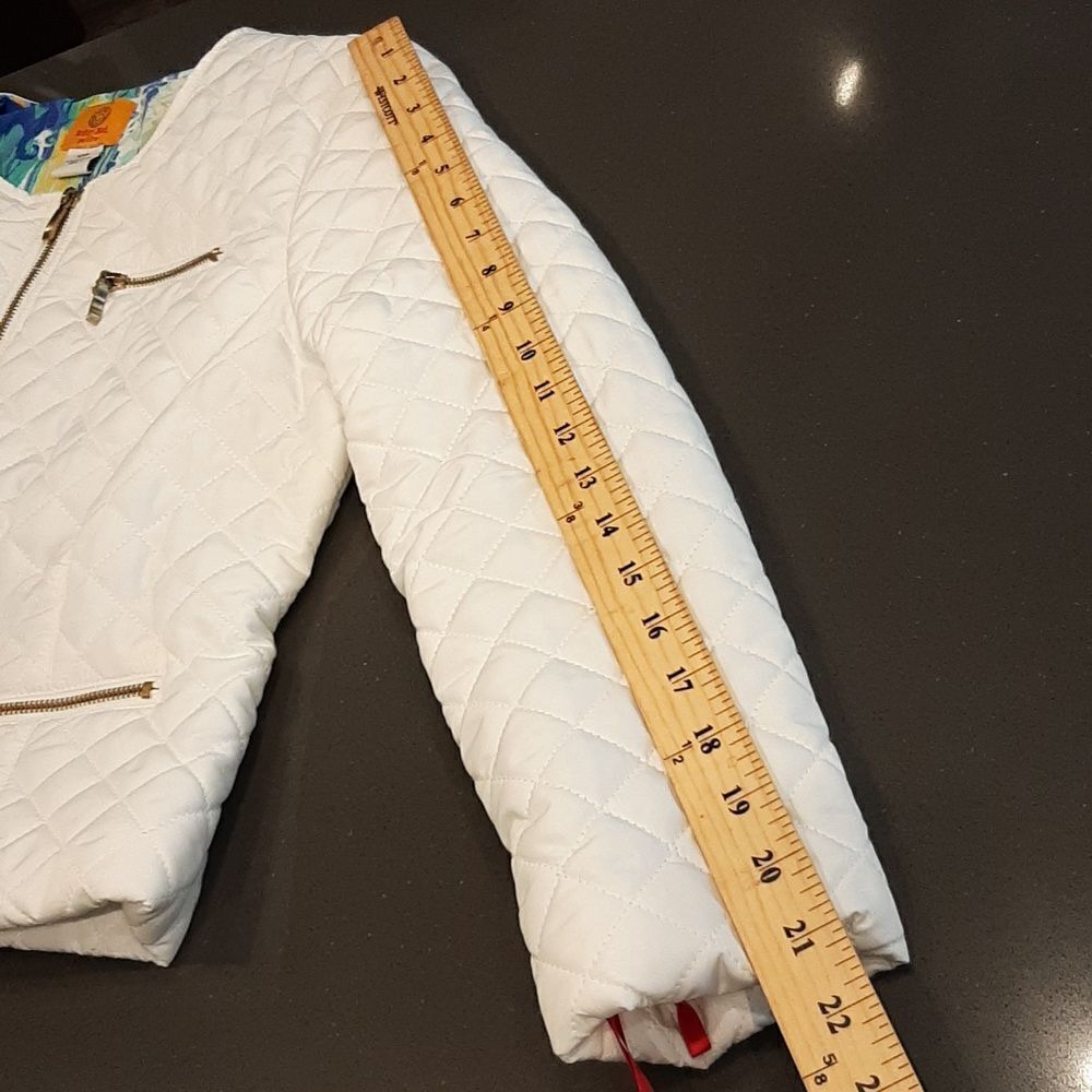 Ruby Rd White Quilted Women's Jacket - Picture 10 of 10